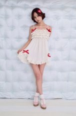 画像5: frill ribbon one-piece dress (5)