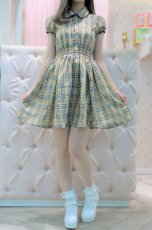 画像1: shirring one-piece dress(シャーリングワンピース）  (1)