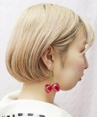 画像3: cherry for girl earring&pierce（チェリーフォーガールイヤリング＆ピアス） (3)