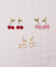 画像2: cherry for girl earring&pierce（チェリーフォーガールイヤリング＆ピアス） (2)