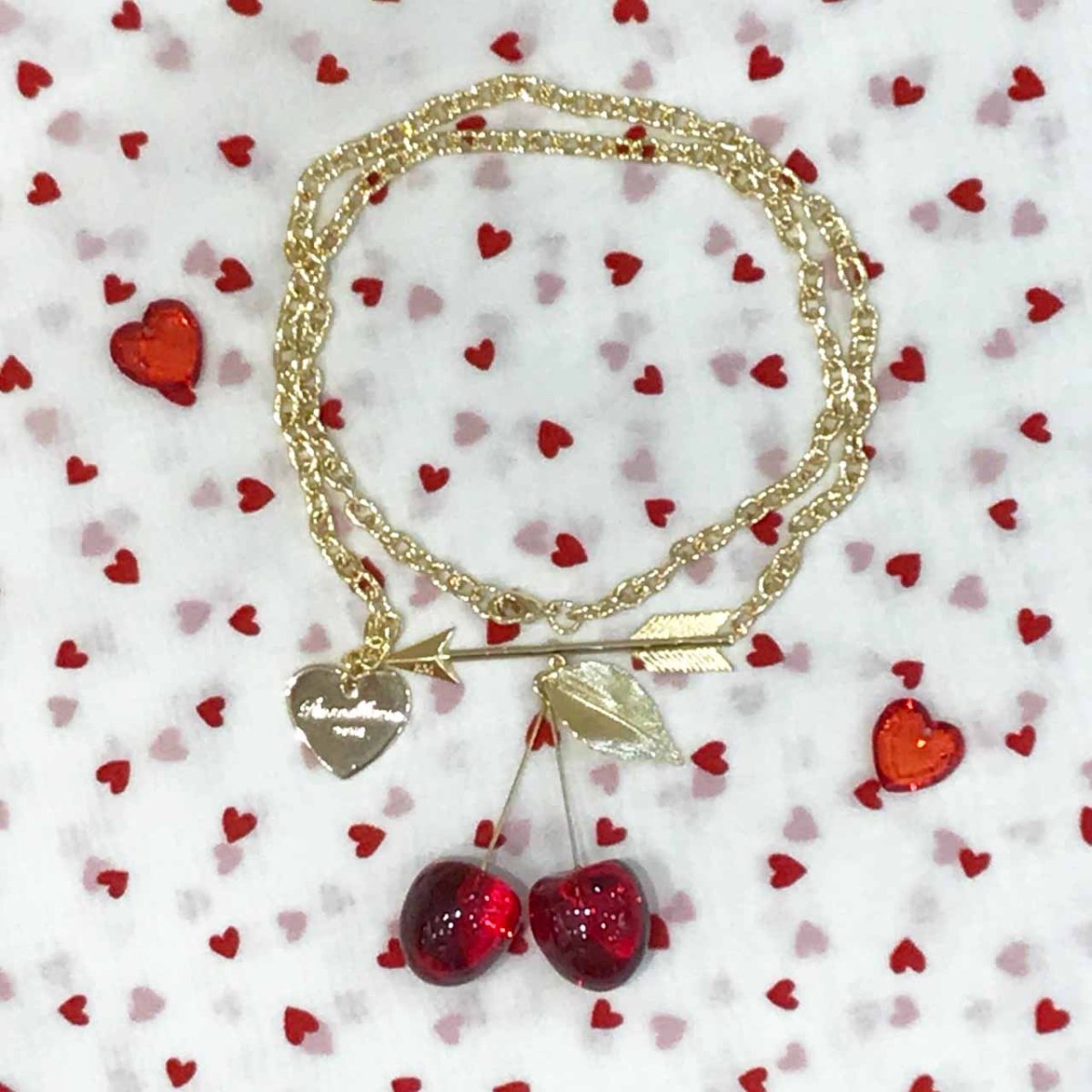 画像10: arrow cherry  necklace（アローチェリーネックレス） (10)