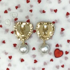 画像6: 【期間限定30%off】big heart bijou earring&pierce（ビッグハートビジューイヤリング＆ピアス） (6)