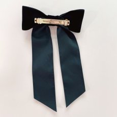 画像5: Kitten velour ribbon barrette(キトゥンベロアリボンバレッタ) (5)