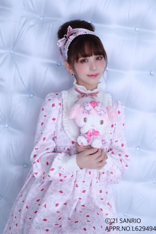 ローズマリーソワール　♡ RM 水色　ファー　パフ　　ポンポンリボン　ミュール ローズマリーソワール ♡ RM 水色 ファー パフ ポンポンリボン