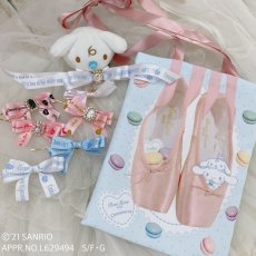 画像1: 【20％off】Sanrio characters Princess ribbon hair-pin(プリンセスリボンヘアピン/小) (1)