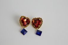 画像11: heart bijou pierce&earring (ハートビジューピアス＆イヤリング） (11)