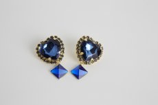 画像14: heart bijou pierce&earring (ハートビジューピアス＆イヤリング） (14)