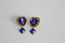 画像5: heart bijou pierce&earring (ハートビジューピアス＆イヤリング） (5)