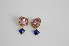 画像17: heart bijou pierce&earring (ハートビジューピアス＆イヤリング） (17)