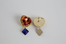 画像12: heart bijou pierce&earring (ハートビジューピアス＆イヤリング） (12)