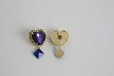 画像6: heart bijou pierce&earring (ハートビジューピアス＆イヤリング） (6)