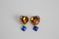 画像8: heart bijou pierce&earring (ハートビジューピアス＆イヤリング） (8)
