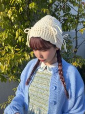 画像2: ribbon knit cap（リボンニット帽） (2)
