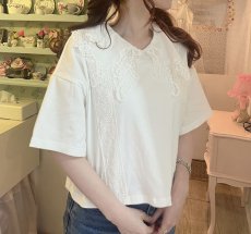 画像3: 【10％OFF】lace ribbon tops (3)