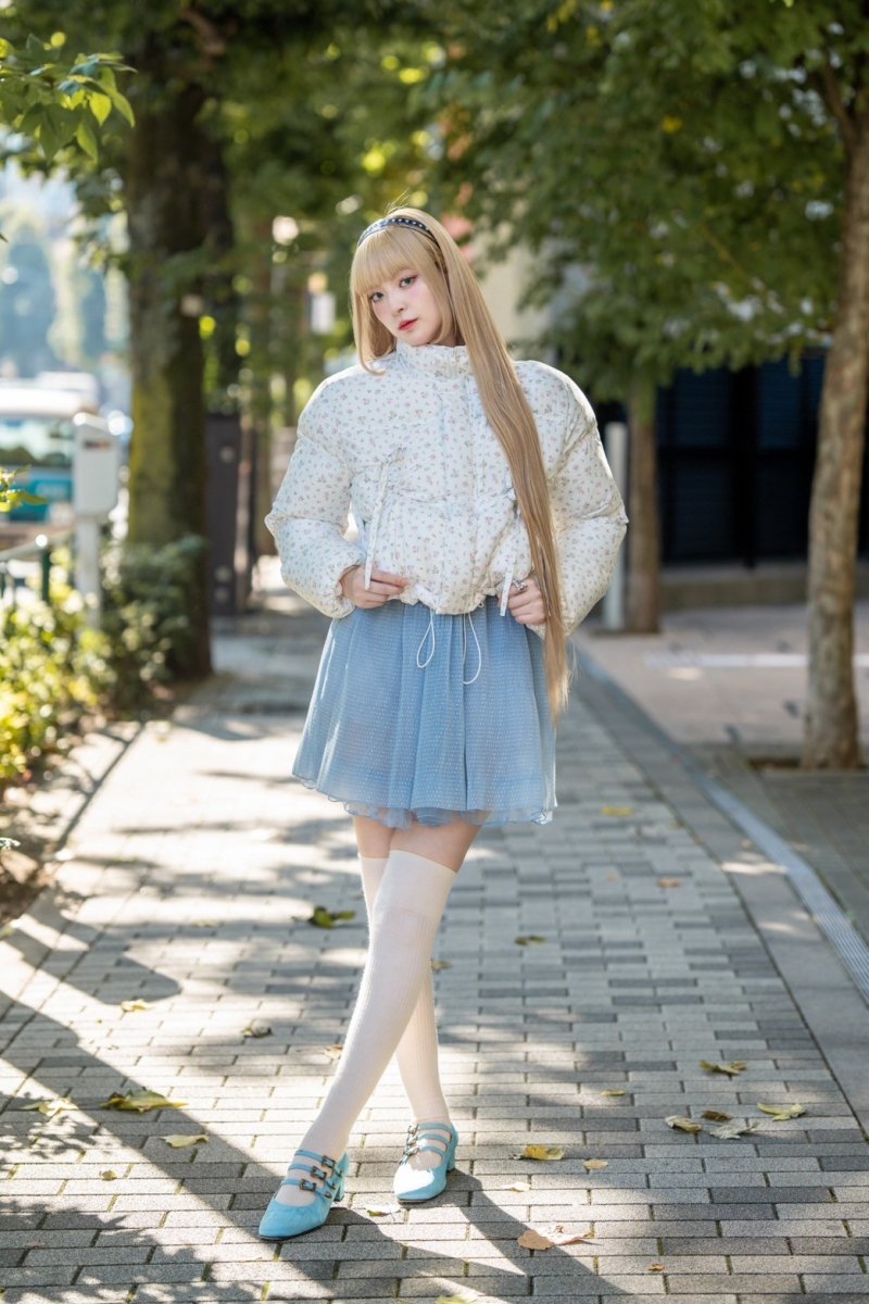 画像6: fluffy ribbon coat(flower) (6)