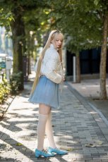 画像5: fluffy ribbon coat(flower) (5)