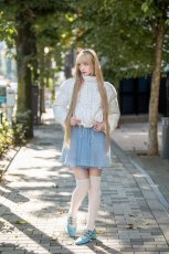 画像7: fluffy ribbon coat(flower) (7)