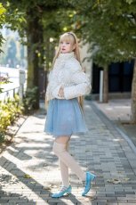 画像3: fluffy ribbon coat(flower) (3)