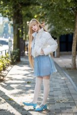 画像2: fluffy ribbon coat(flower) (2)