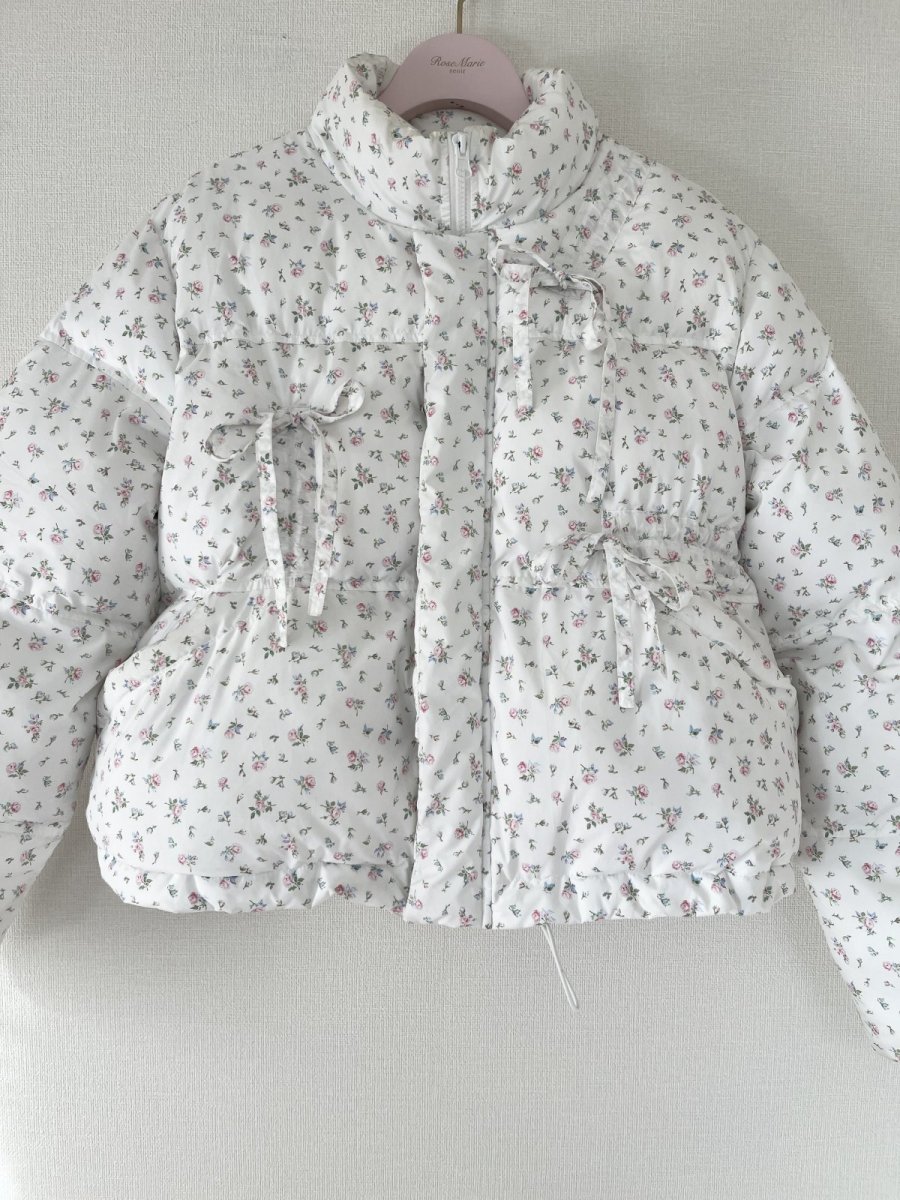 画像9: fluffy ribbon coat(flower) (9)