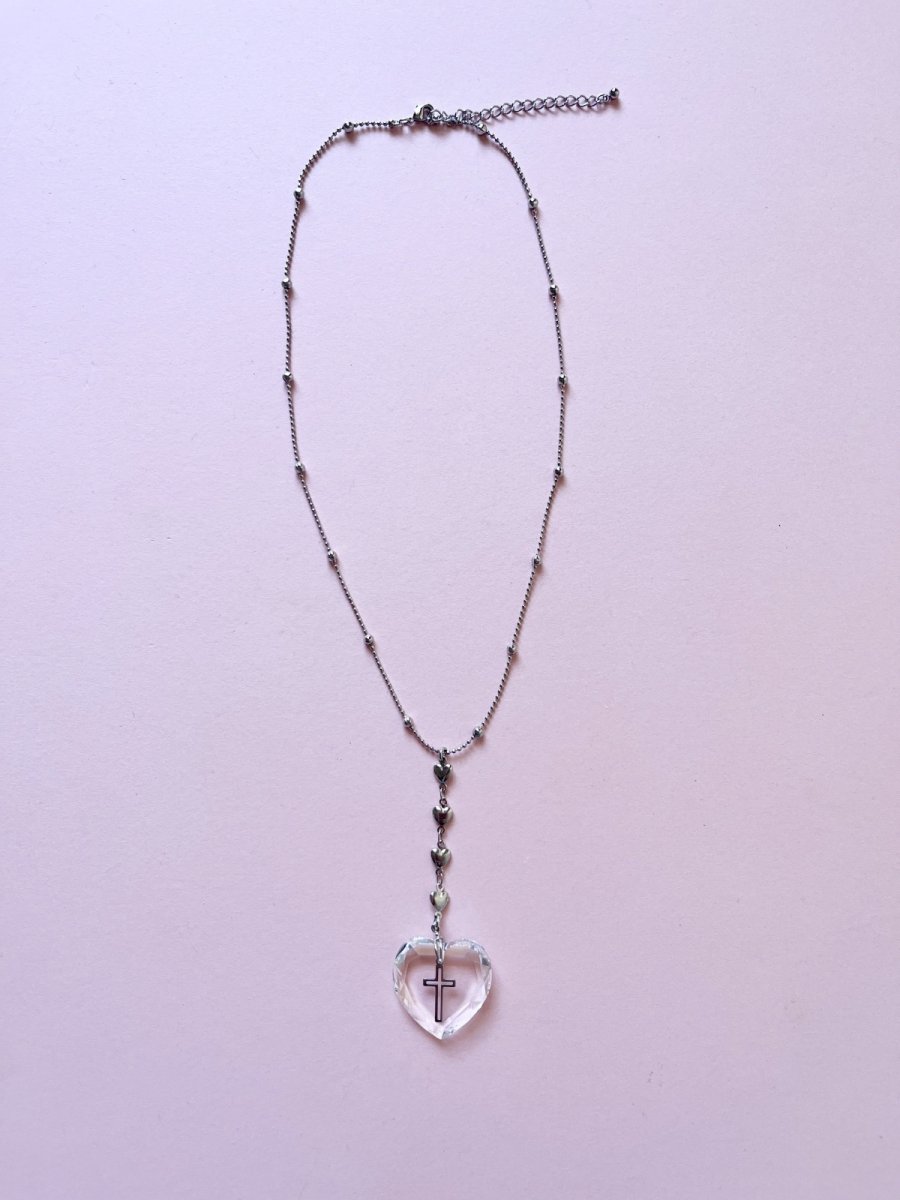画像1: twinkle heart necklace（トゥインクルハートネックレス） (1)