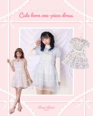 画像1: 【予約商品】cute bone one-piece dress（キュートボーンワンピース） (1)