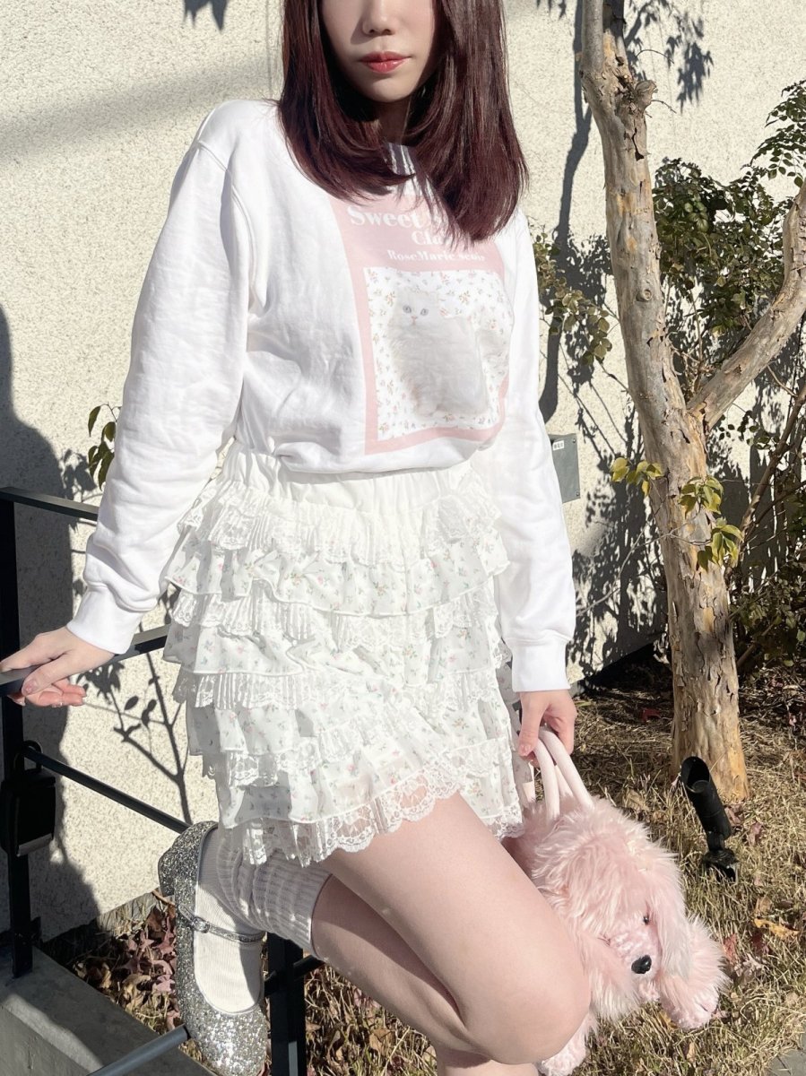 画像2: lace frill bottoms（レースフリルショートパンツ） (2)