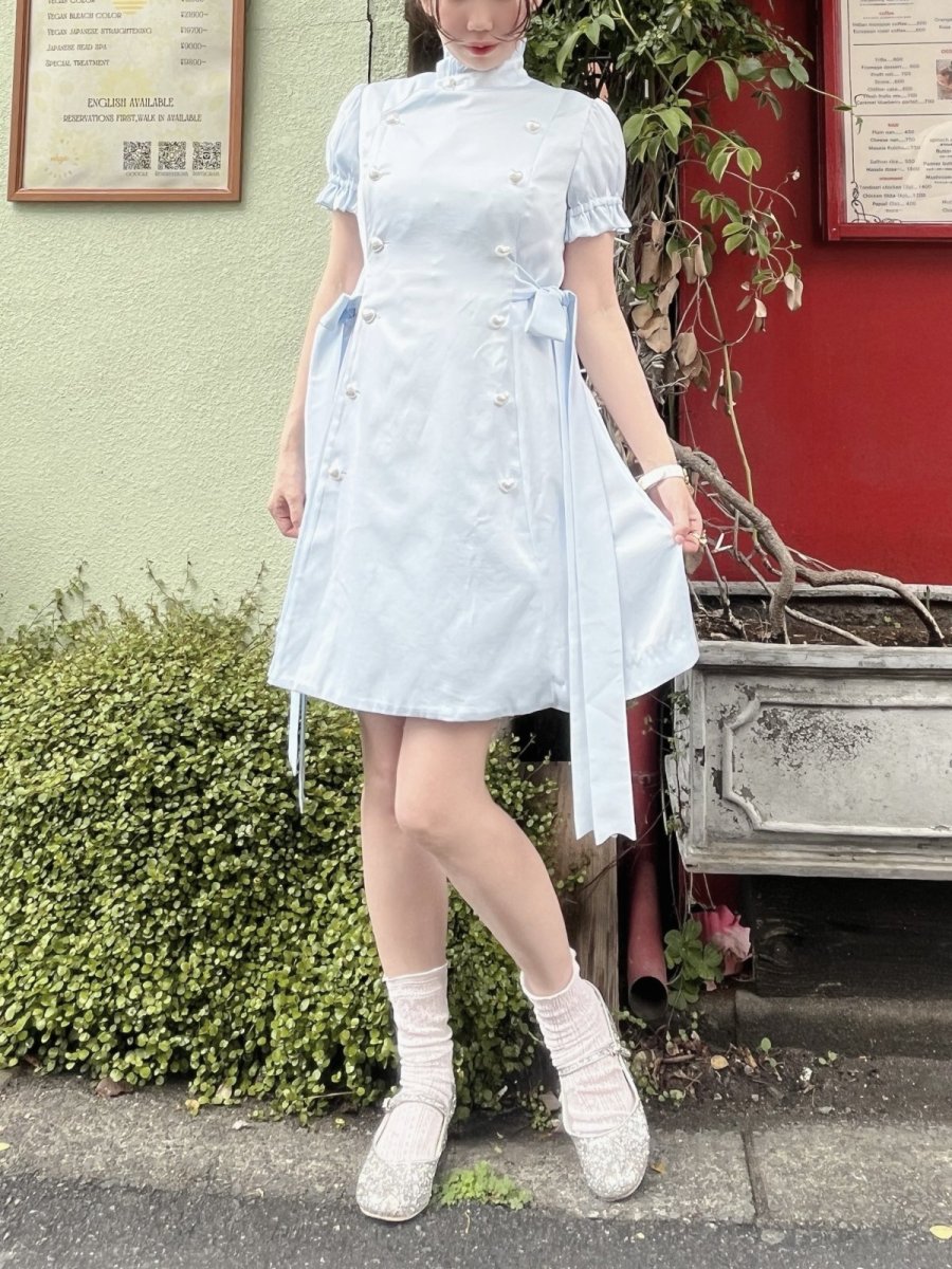 画像3: 【予約商品】nurse one-piece dress（ナースワンピース） (3)