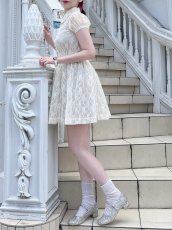 画像2: shirring one-piece dress（シャーリングワンピース） (2)