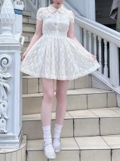 画像1: shirring one-piece dress（シャーリングワンピース） (1)