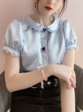 画像4: 【予約商品】heart compact blouse（ハートコンパクトブラウス） (4)