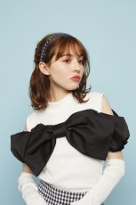 画像9: 【予約商品】highneck ribbon tops（ハイネックリボントップス） (9)