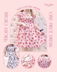 画像1: 【予約商品】front cross one-piece dress(フロントクロスワンピース) (1)