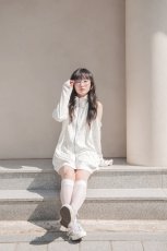 画像1: highneck zip one-piece dress（ハイネックジップワンピース） (1)