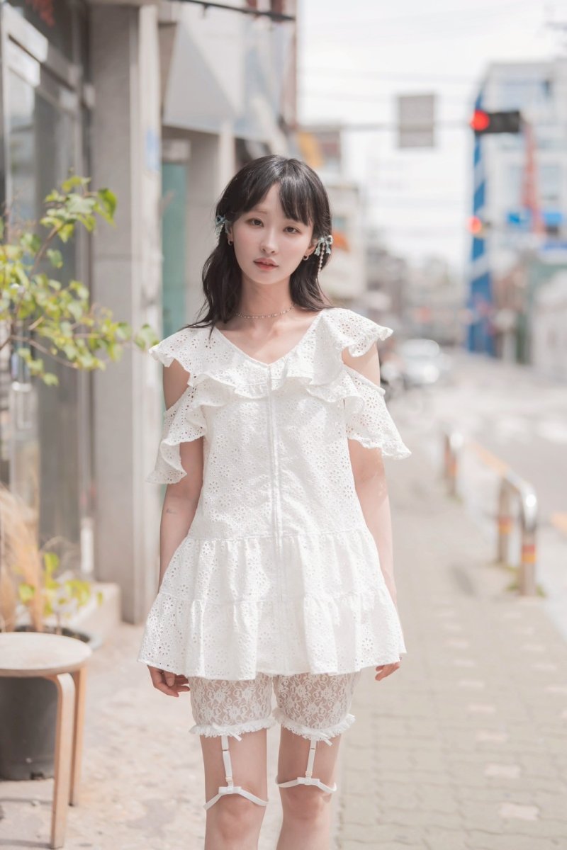 画像2: lace garter leggings（レースガーターレギンス） (2)