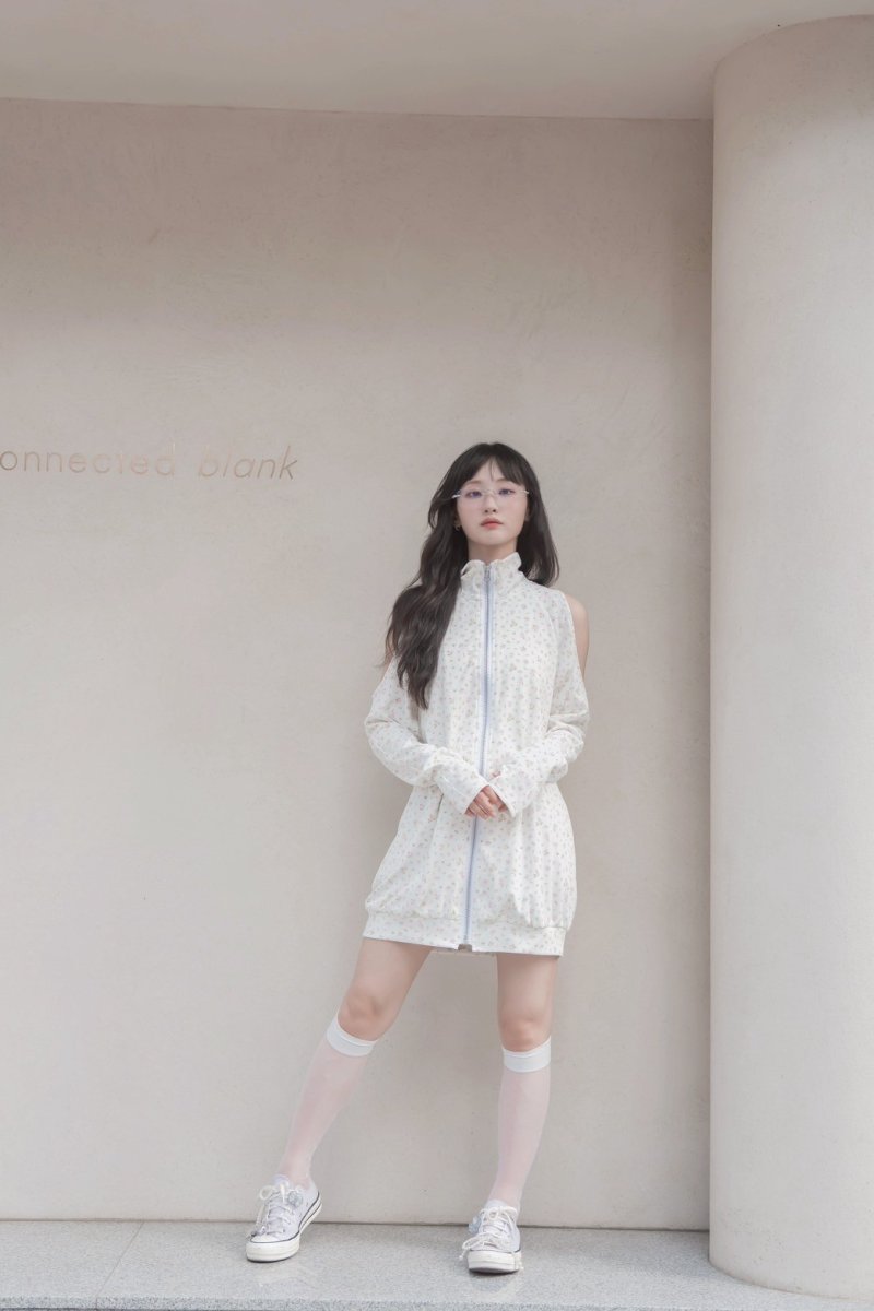 画像2: highneck zip one-piece dress（ハイネックジップワンピース） (2)