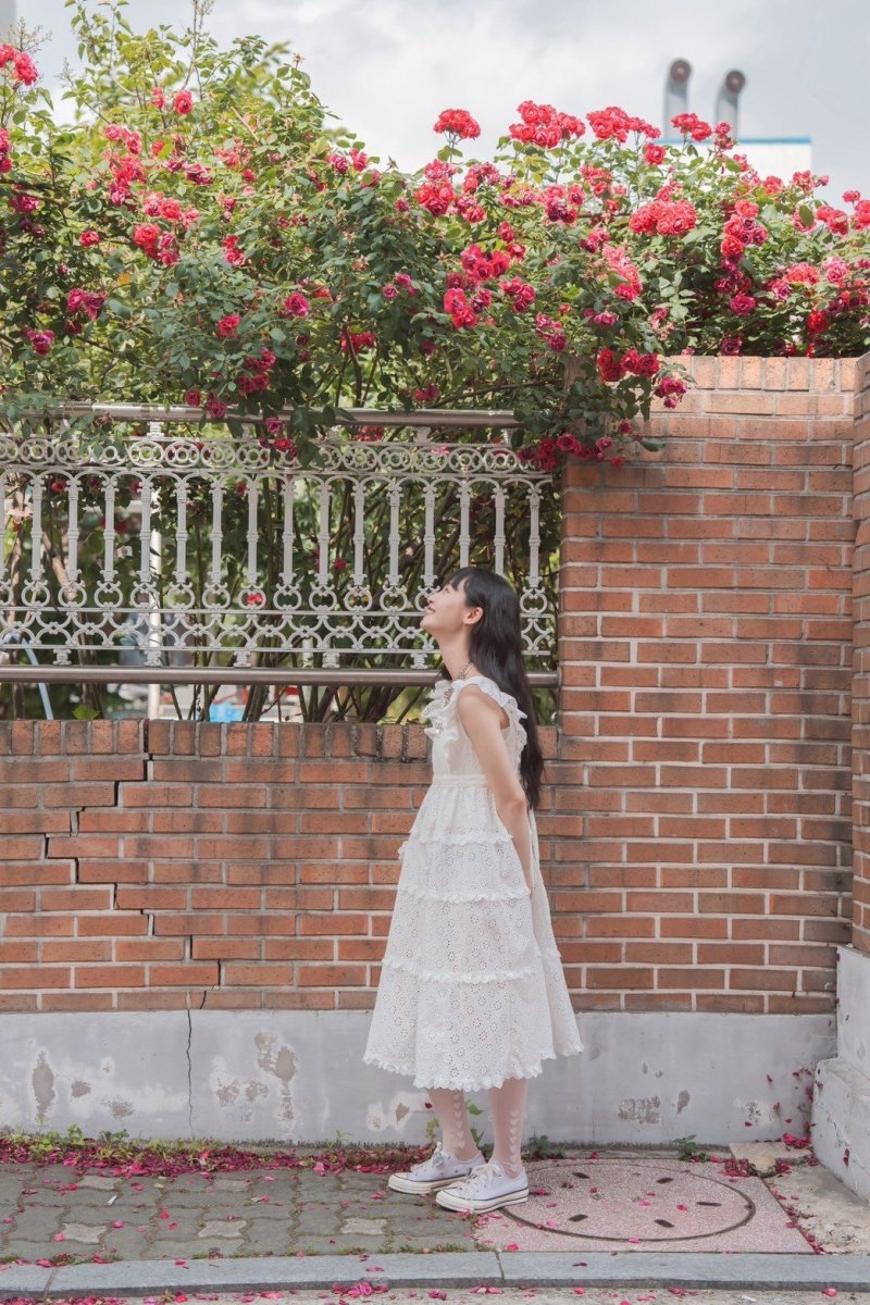 画像10: long lace one-piece dress（ロングレースワンピース） (10)