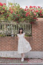 画像1: long lace one-piece dress（ロングレースワンピース） (1)