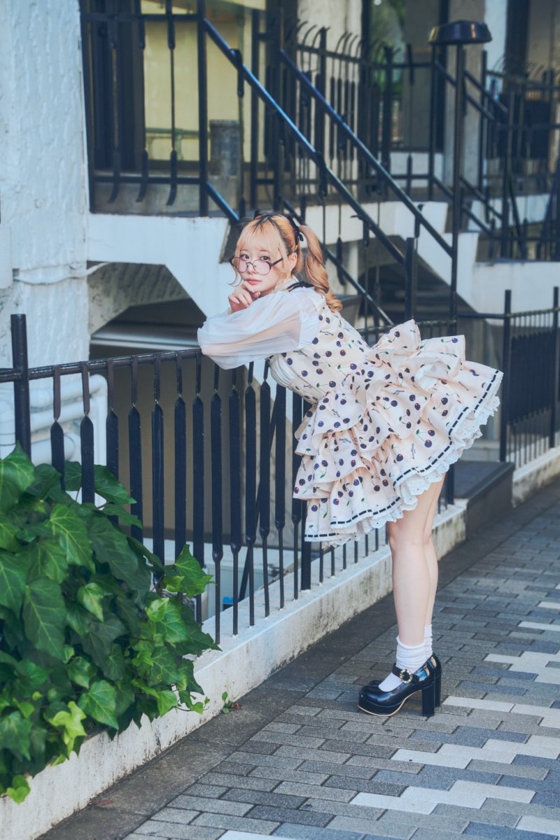 画像6: 【サンプル】frill cherry one-piece dress（フリルチェリーワンピース） (6)