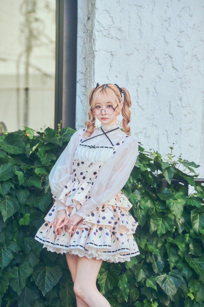 画像7: 【サンプル】frill cherry one-piece dress（フリルチェリーワンピース） (7)