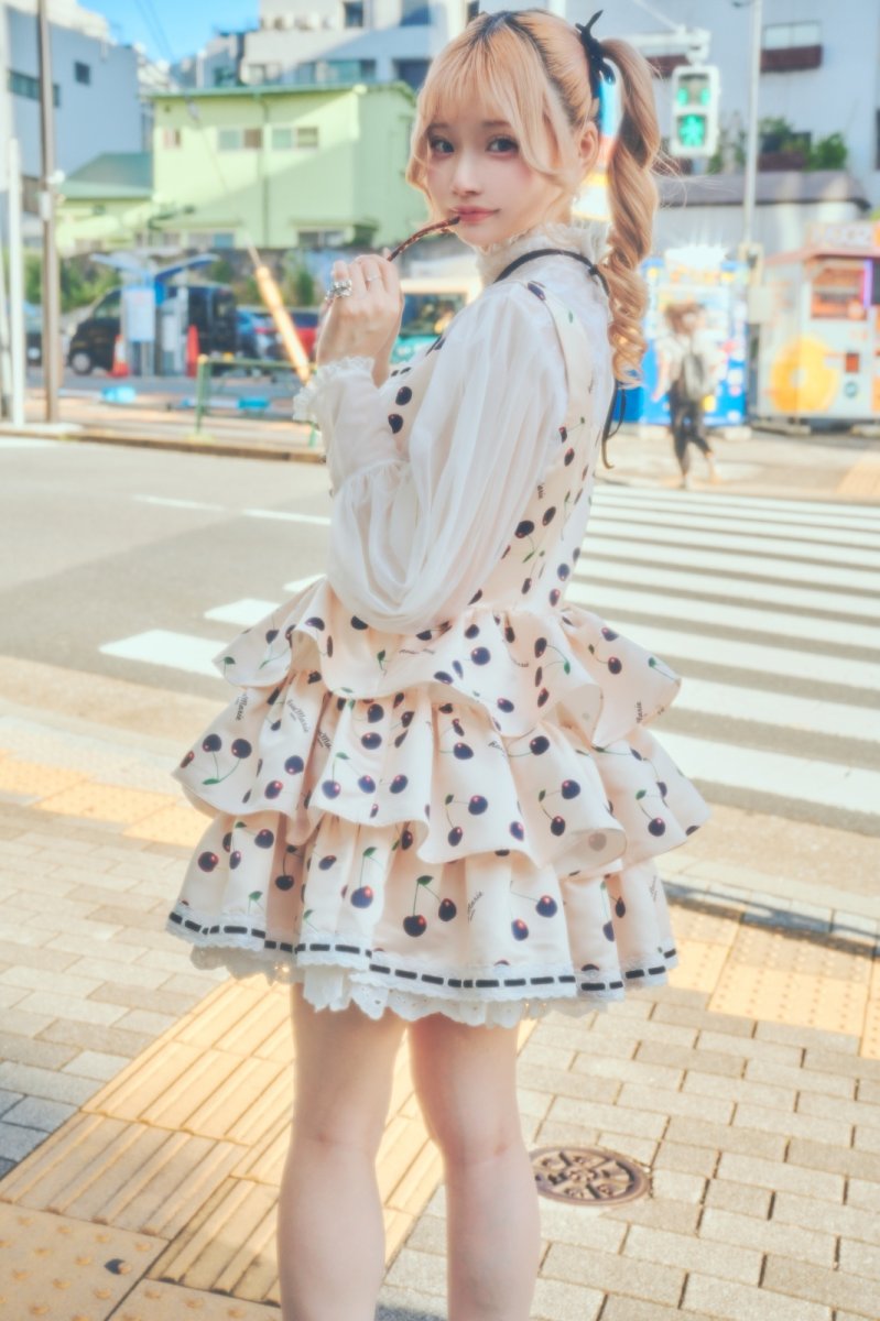 画像5: 【サンプル】frill cherry one-piece dress（フリルチェリーワンピース） (5)