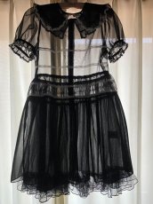 画像11: sheer pleats one-piece-dress（シアープリーツワンピース） (11)