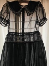 画像12: sheer pleats one-piece-dress（シアープリーツワンピース） (12)