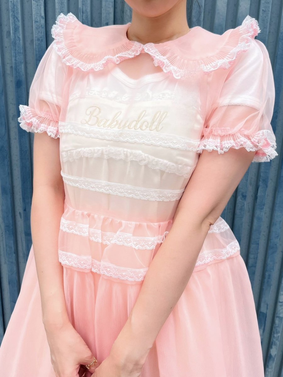 画像10: sheer pleats one-piece-dress（シアープリーツワンピース） (10)