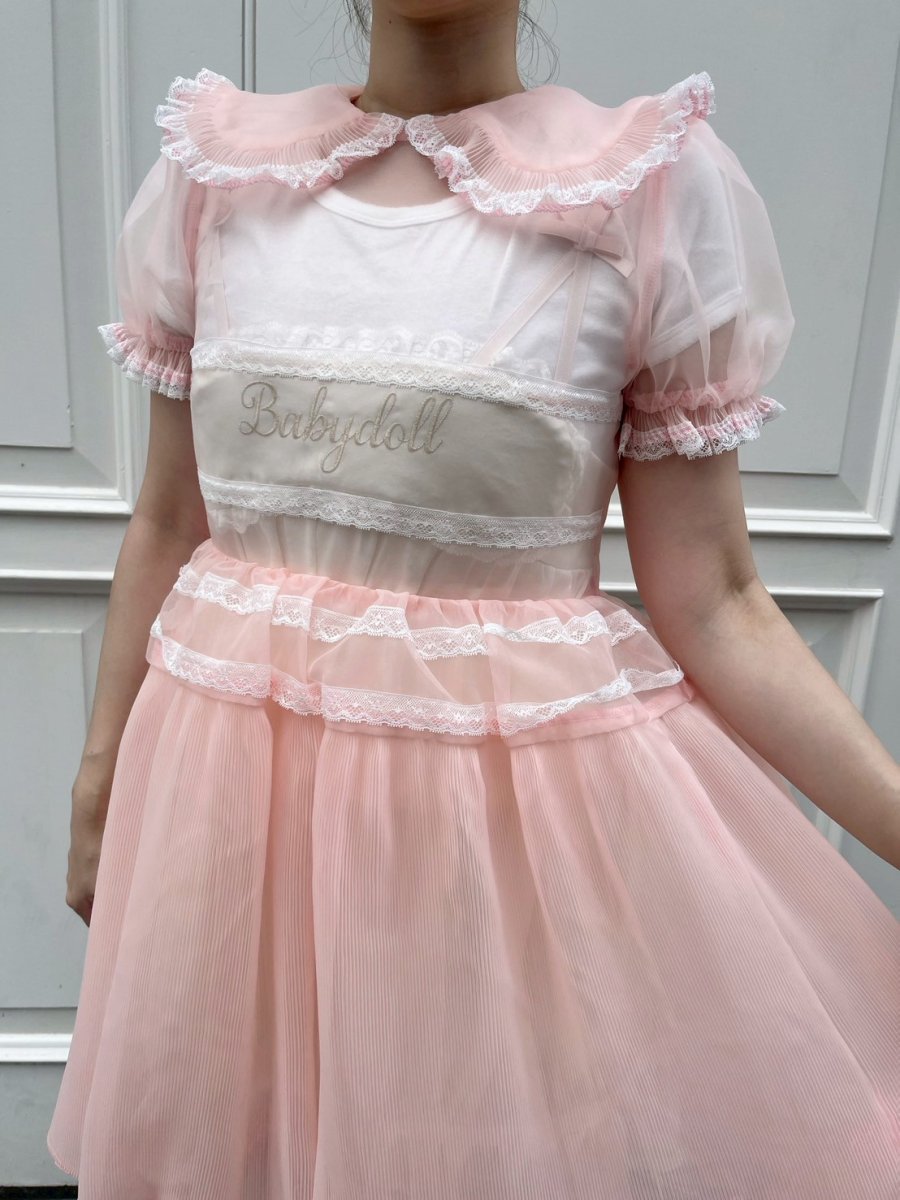 画像7: sheer pleats one-piece-dress（シアープリーツワンピース） (7)