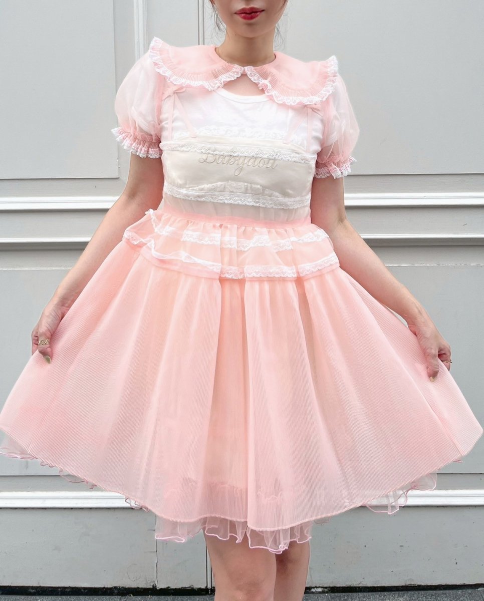 画像6: sheer pleats one-piece-dress（シアープリーツワンピース） (6)