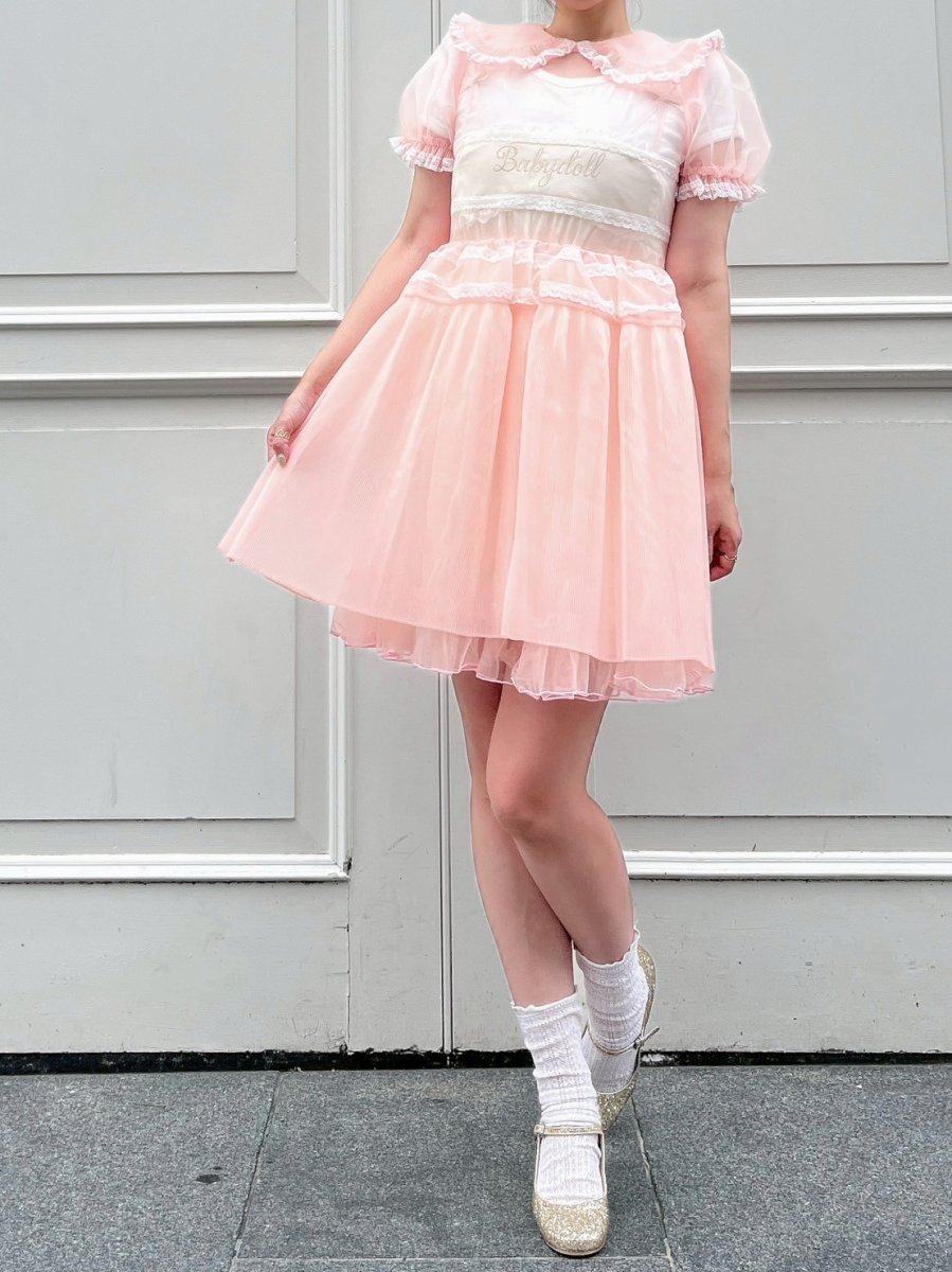 画像5: sheer pleats one-piece-dress（シアープリーツワンピース） (5)