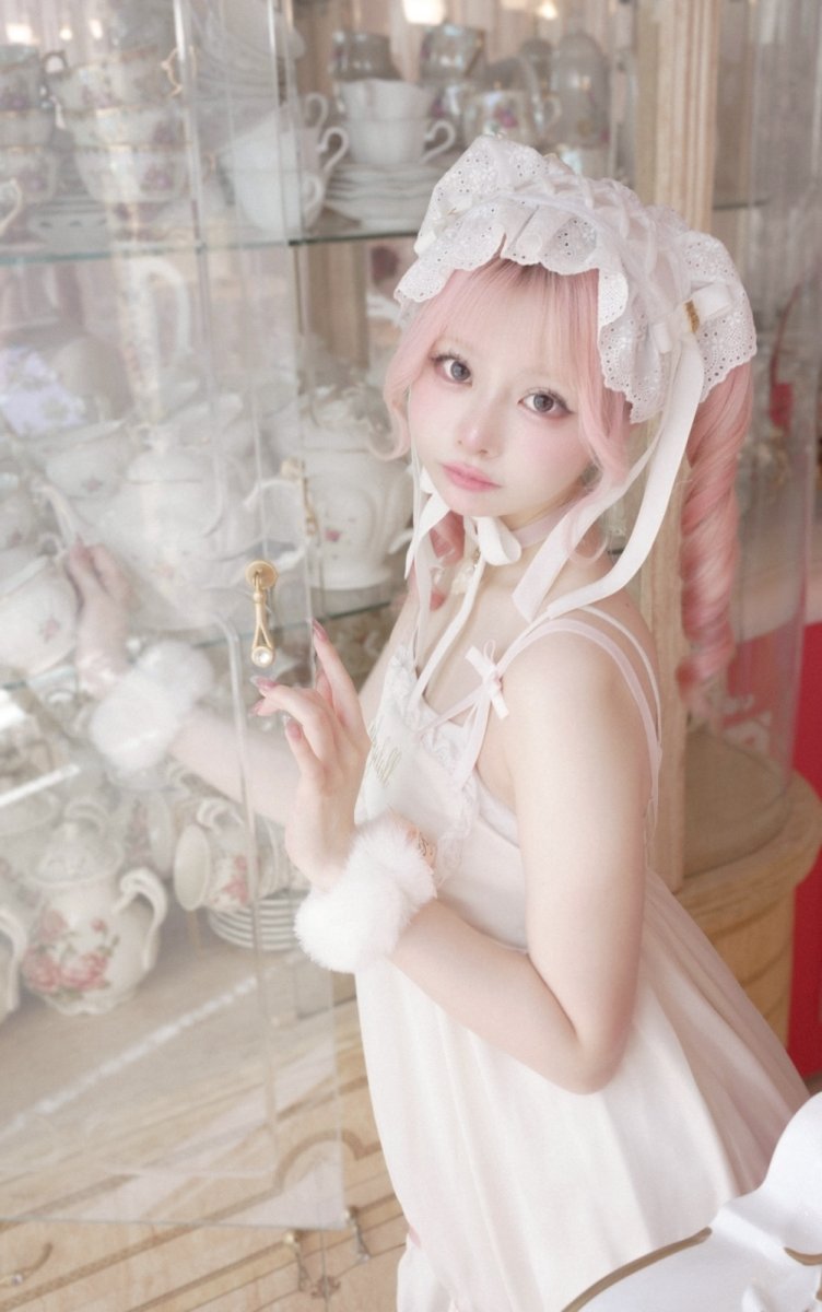 画像1: lace ribbon head dress（レースリボンヘッドドレス） (1)