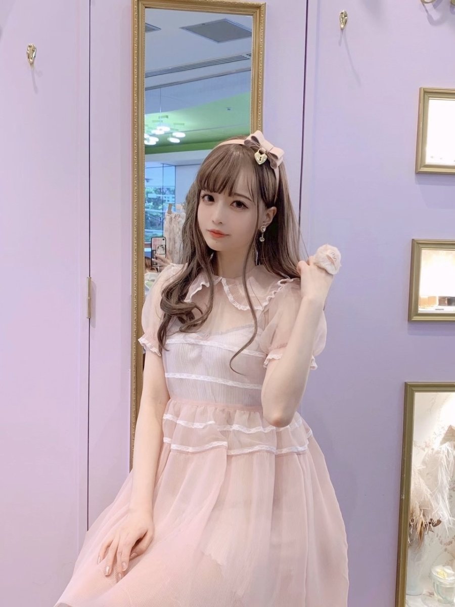 画像2: sheer pleats one-piece-dress（シアープリーツワンピース） (2)