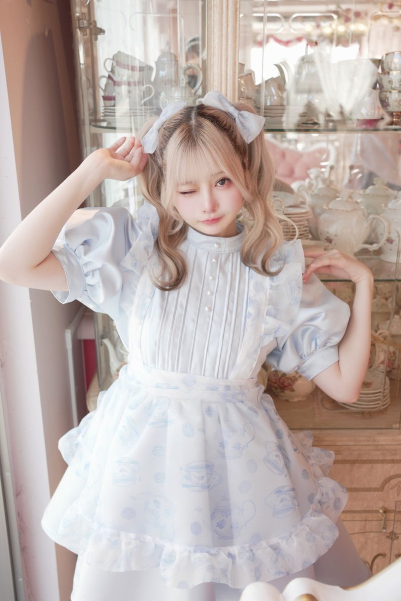 画像10: 【予約商品】macaron doll one-piece dress＆ribbon clip（マカロンドールワンピース＆リボンクリップ） (10)